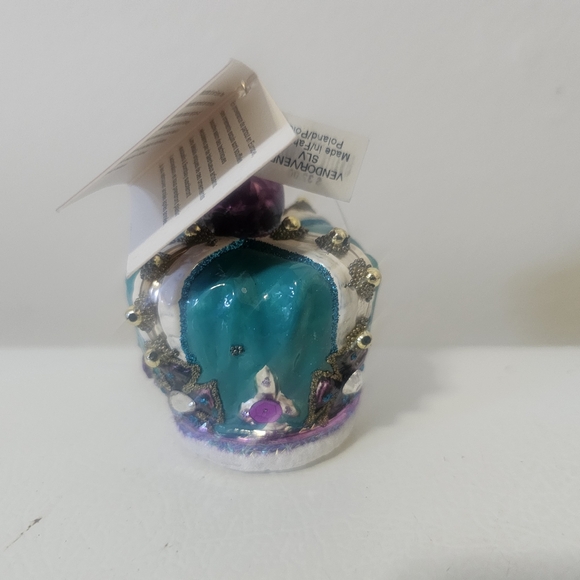 Bombay Holiday European Treasures Blown Glass Crown NWT - Picture 3 of 5